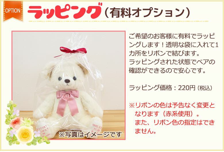 体重ベア マシュマロベアのラッピング