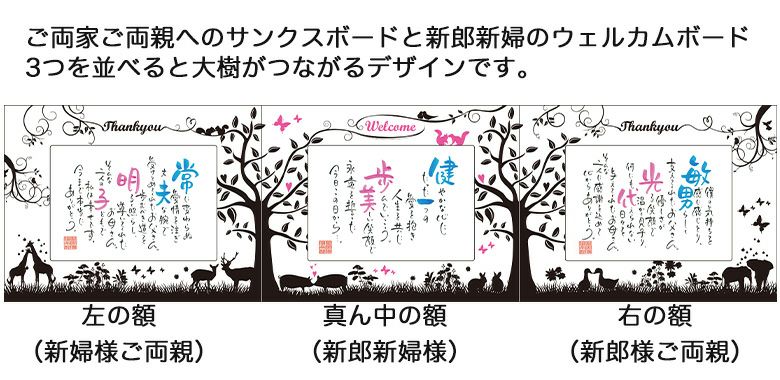 ネームインポエム　happy family(3個セット)の商品詳細