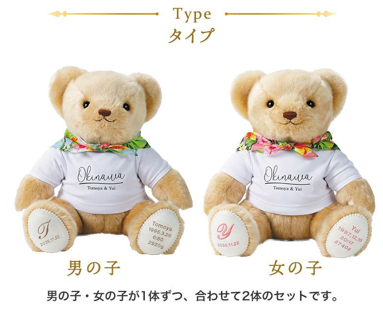 テディベア2体セット ぬいぐるみ くま